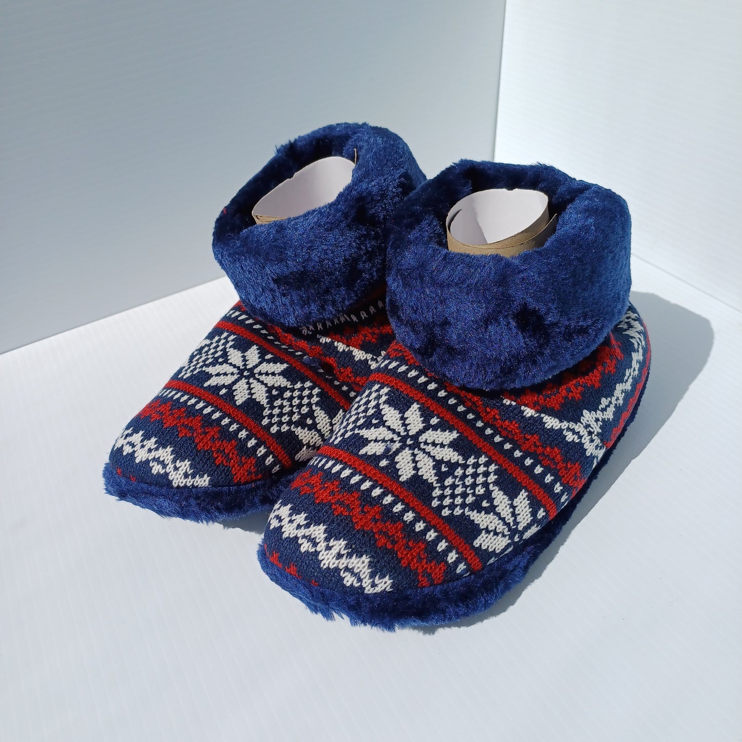 Blue Cozy Slippers