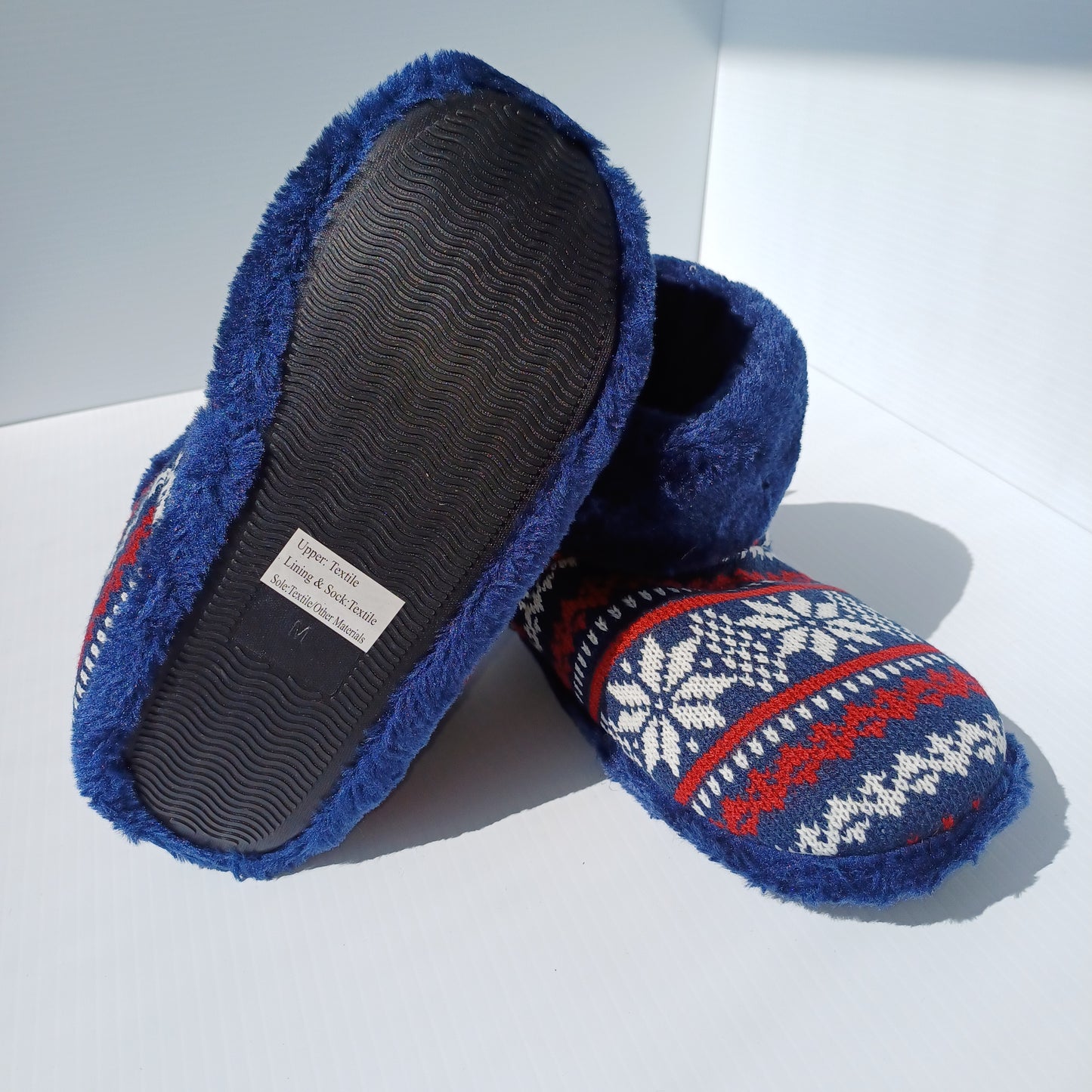 Blue Cozy Slippers