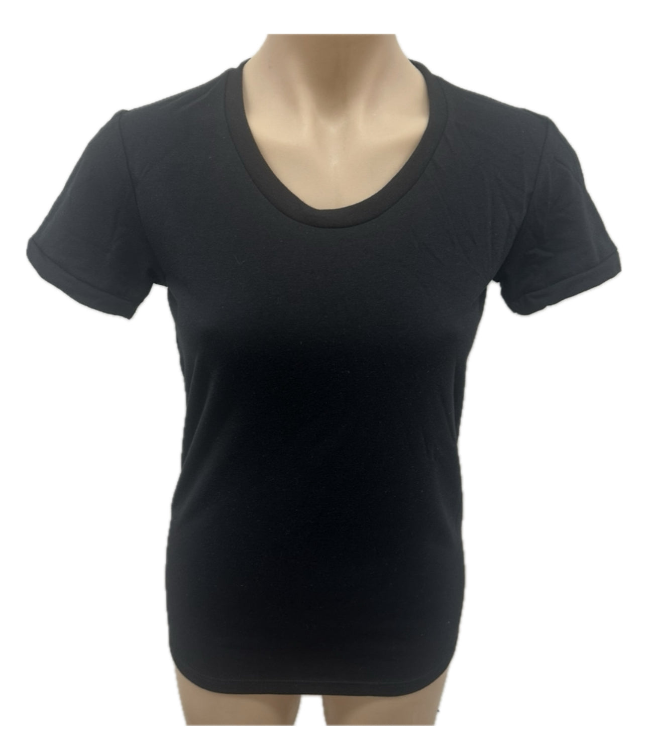Ladies Short sleeve T-shirt in Black