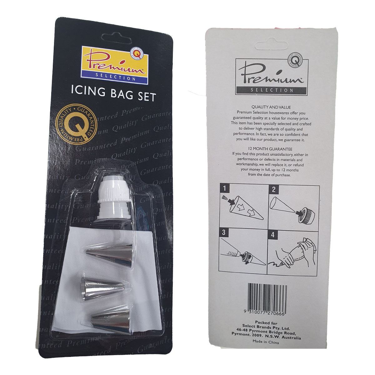 Icing bag set