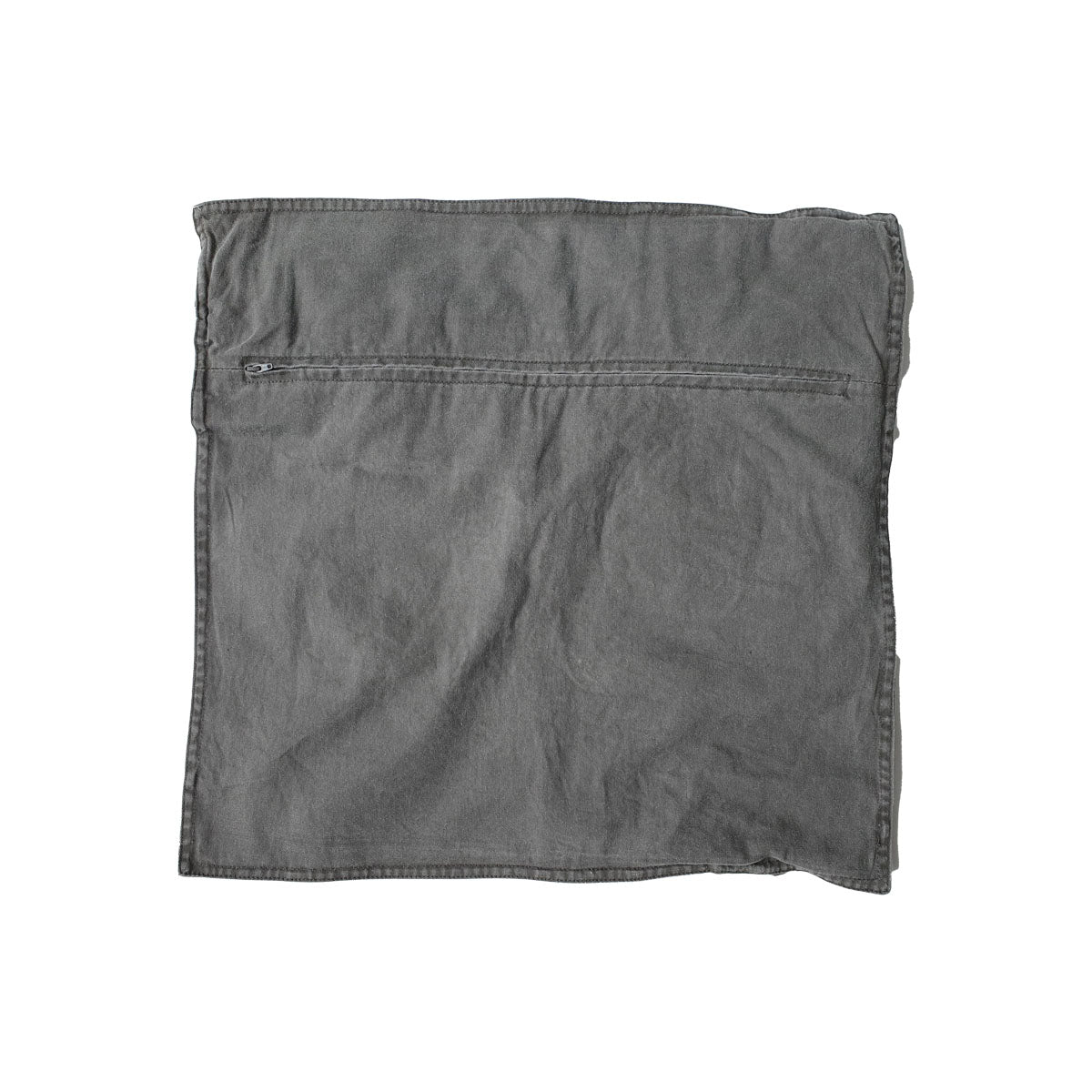 Khaki green denim cushion cover