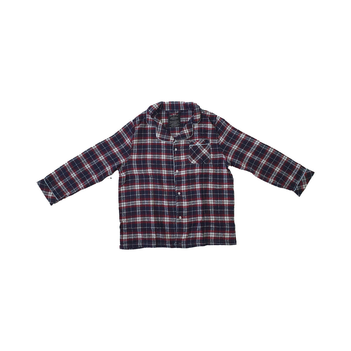 Flannel PJ's - Navy/Red/White