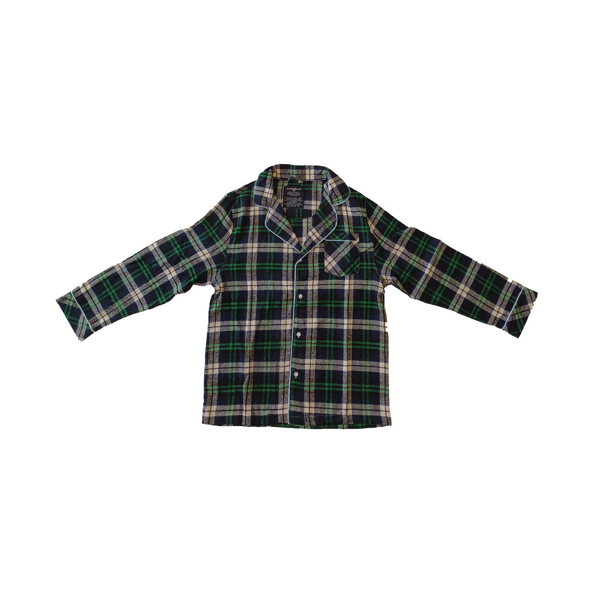 Flannel PJ's - Green/Navy/White