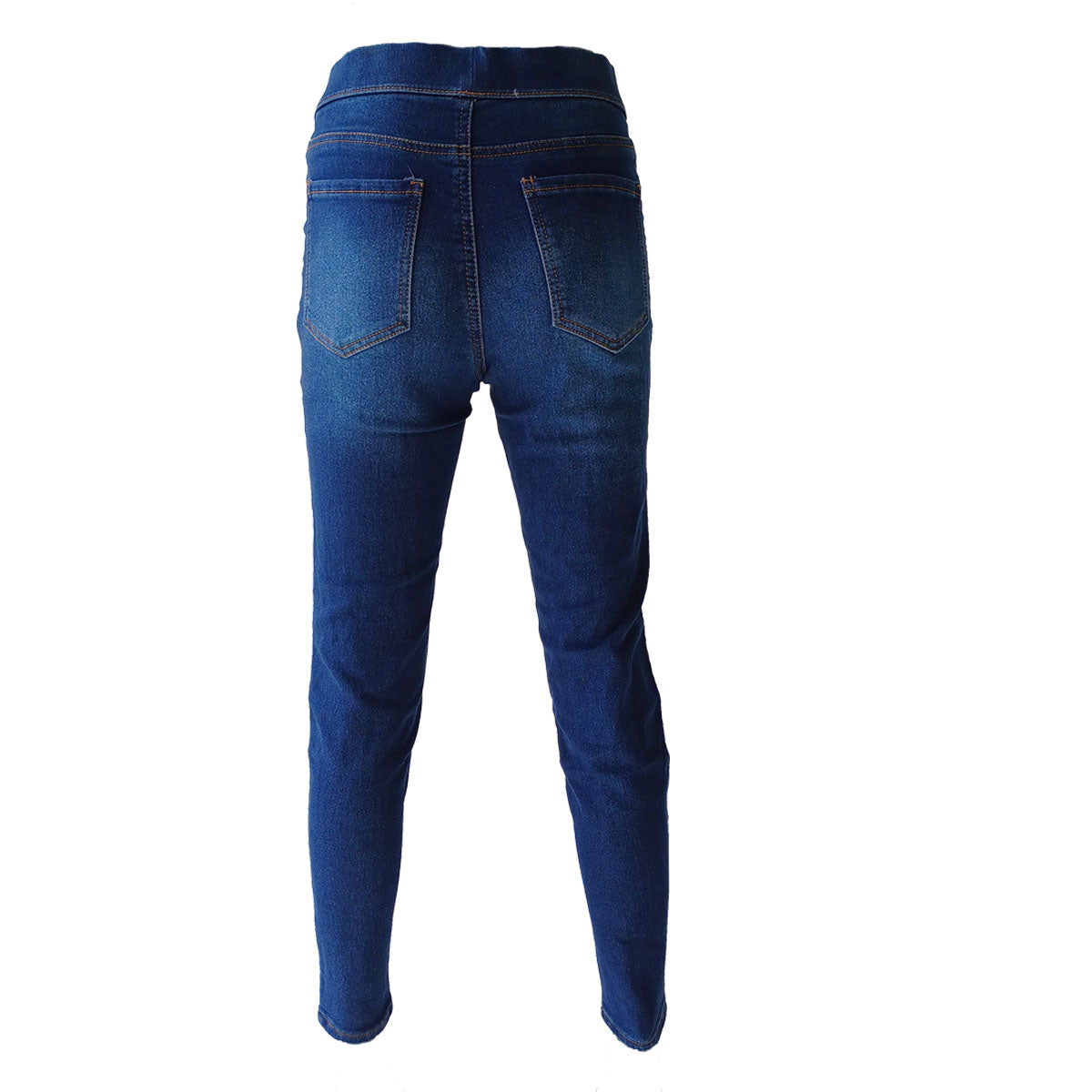 Dark Denim stretch pull-on jeans