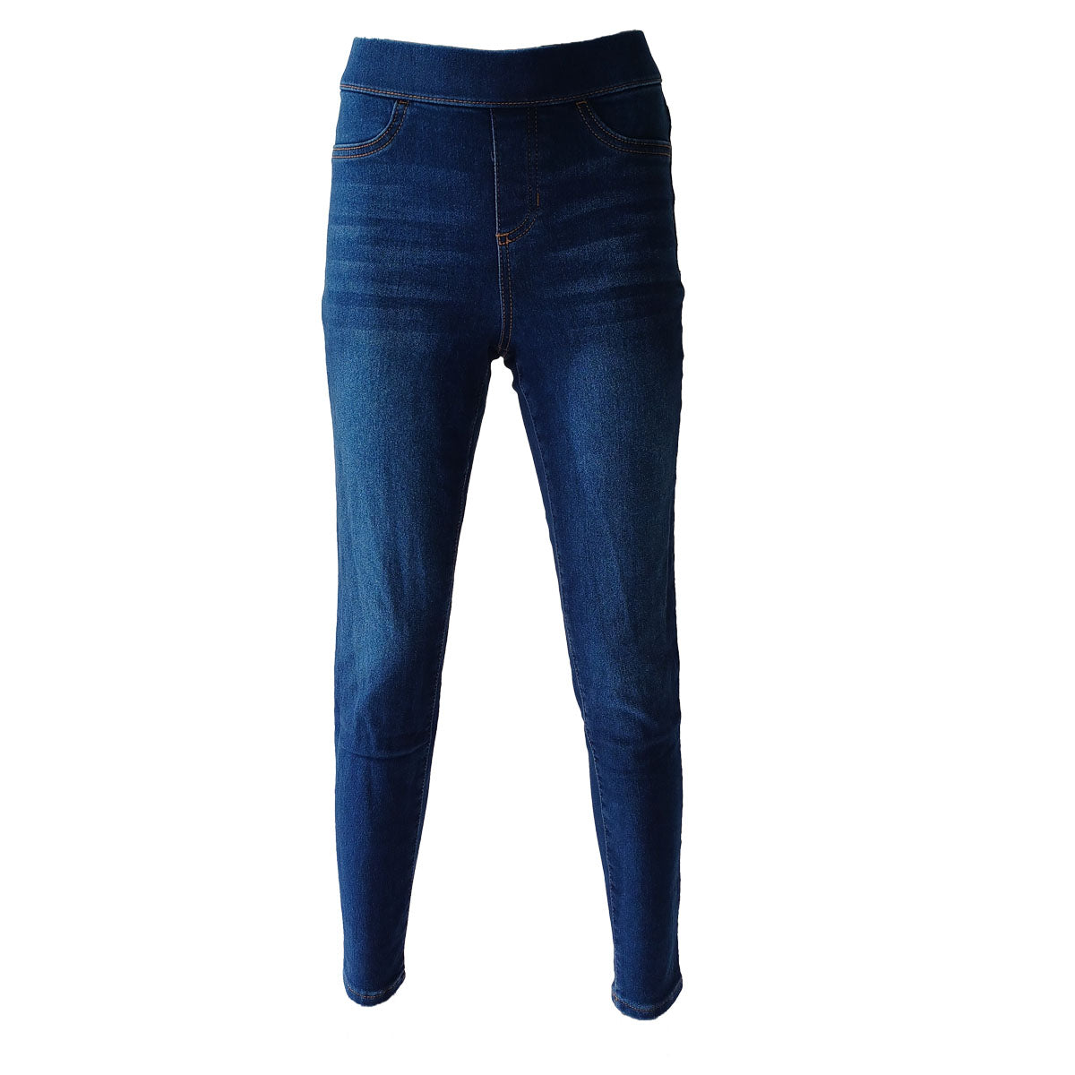 Dark Denim stretch pull-on jeans