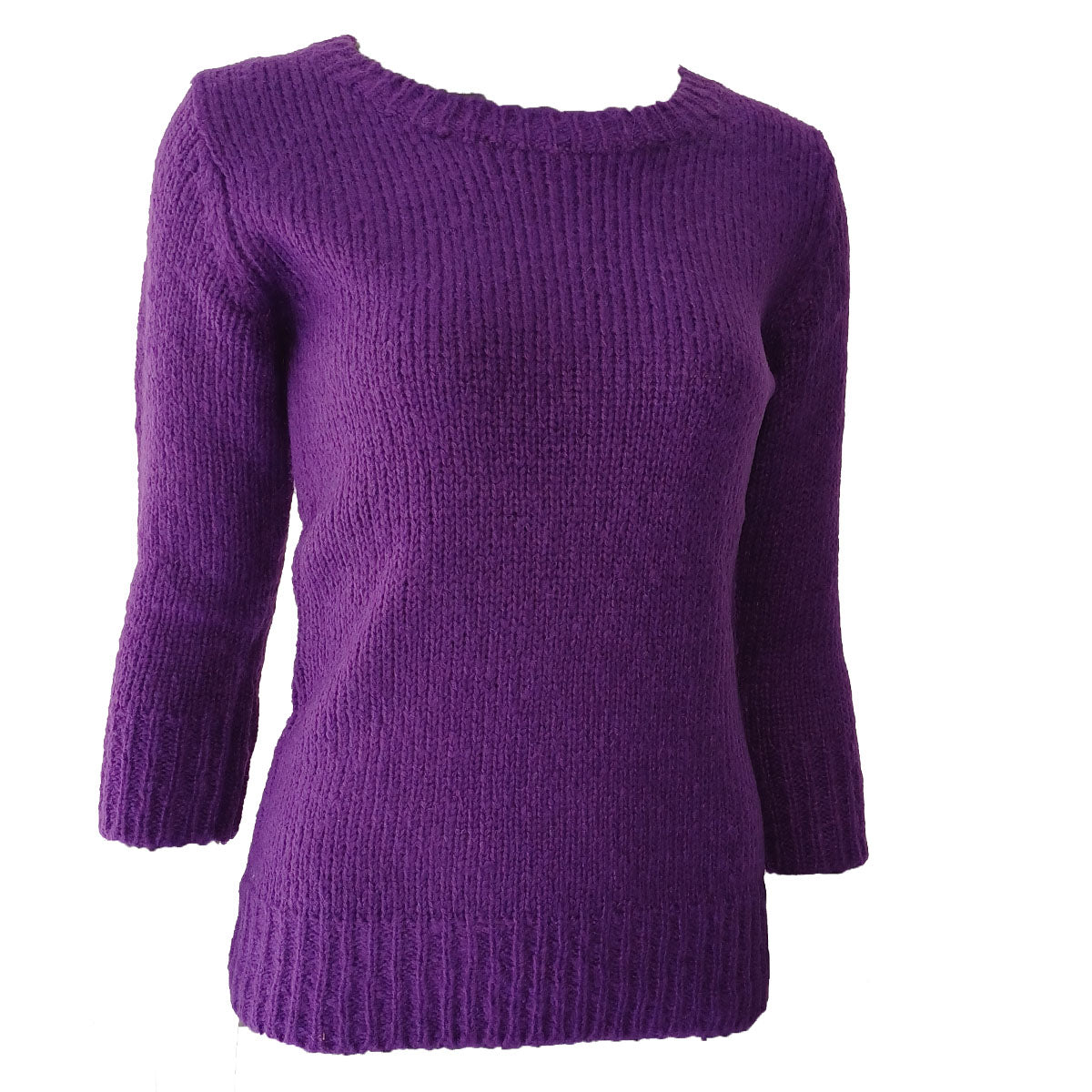 Women's knitted jumper with 3/4 sleeves