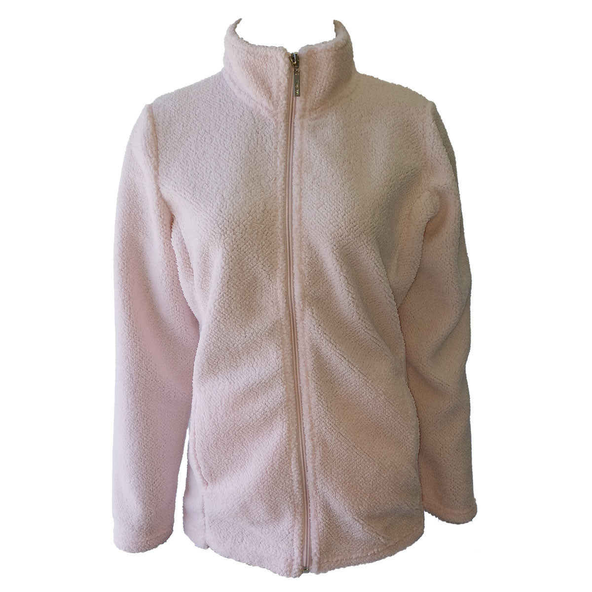 Coral Fleece zip through top