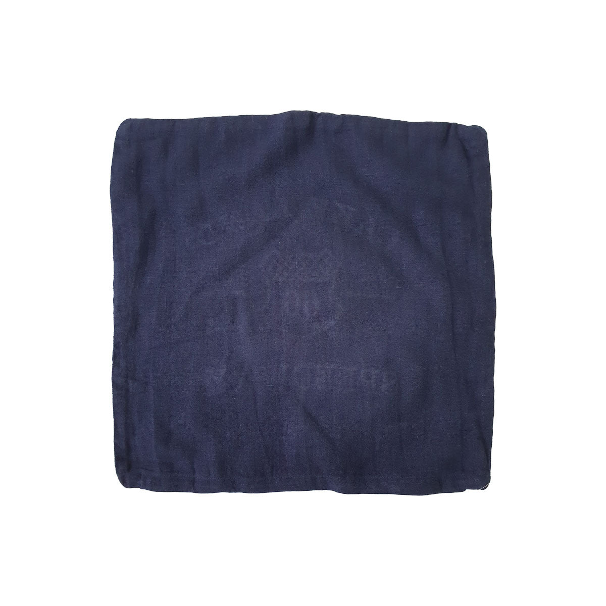 Embroidered Cushion Cover - Navy