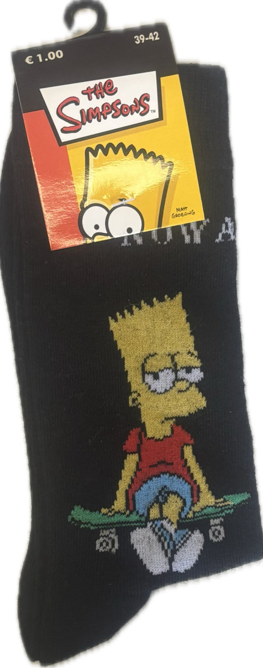 Bart Simpson Sock Black