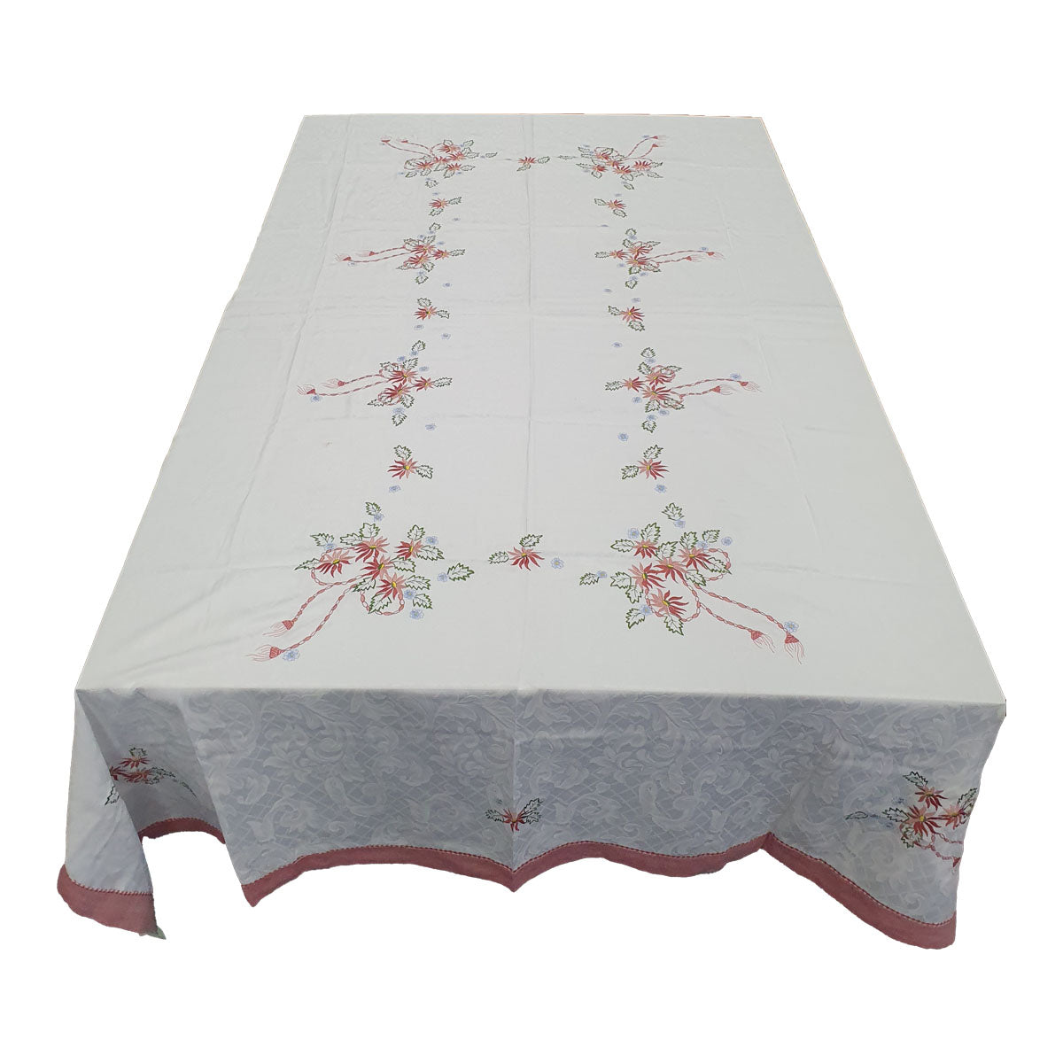 Embroidered Table Cloth 180cm X 280cm in 2 colours