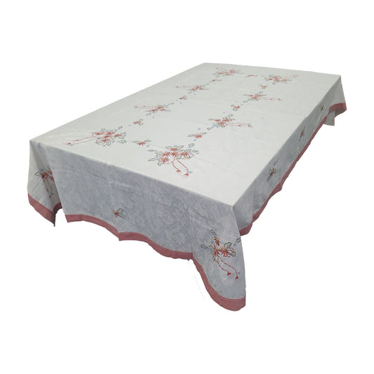 Embroidered Table Cloth 180cm X 280cm in 2 colours